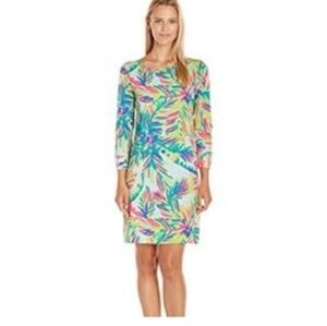 Lilly Pulitzer Multi-Color 100% Pima Cotton Long Sleeve Easy Comfort Dre…